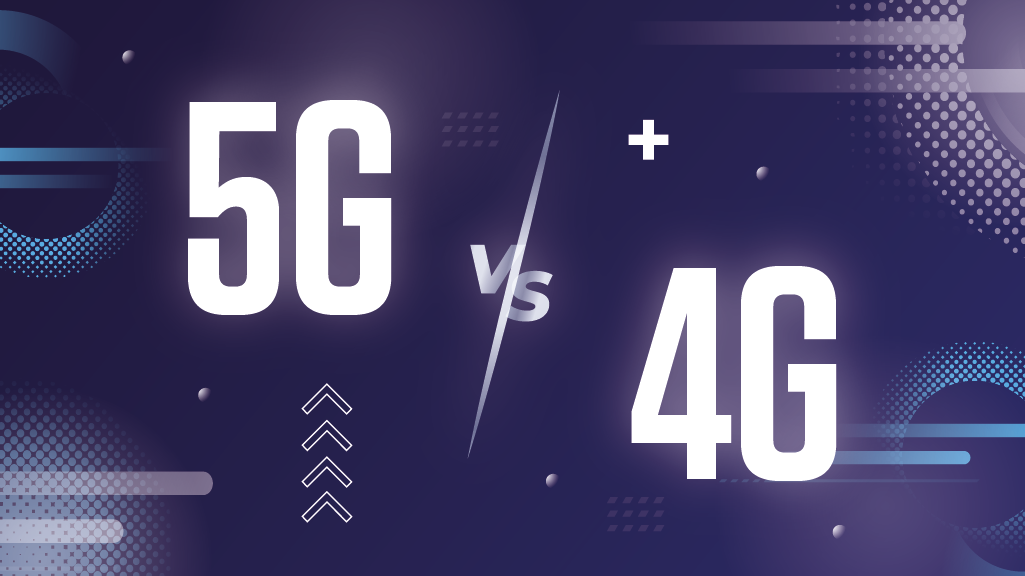 Comparación visual de la tecnología 4G frente a 5G